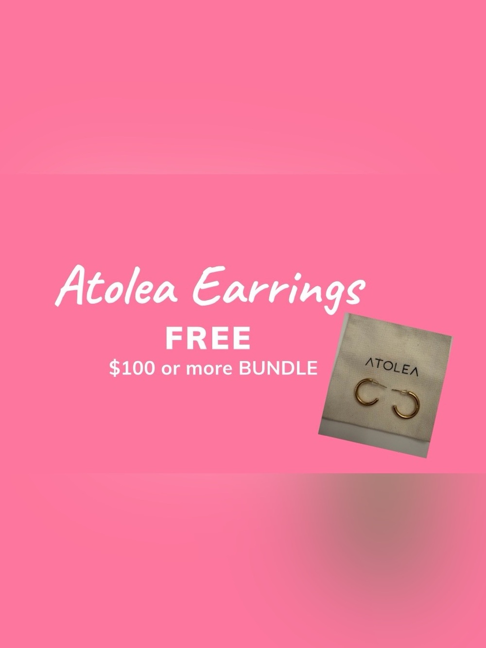 Pink Promotional Graphic with Text